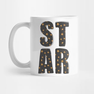 STAR Alphabet wits stars. Mug